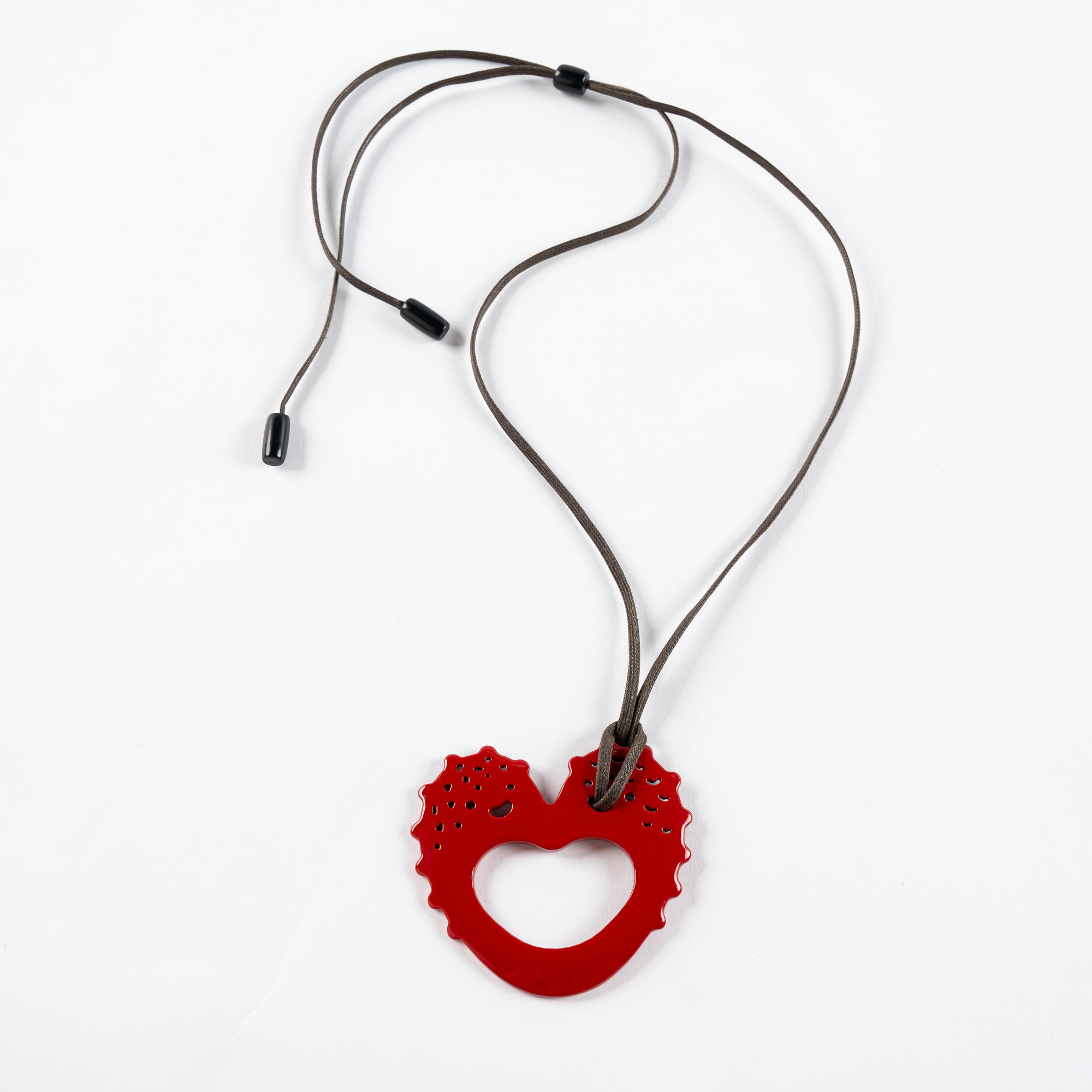 Unique Heart Horn Charm Necklace