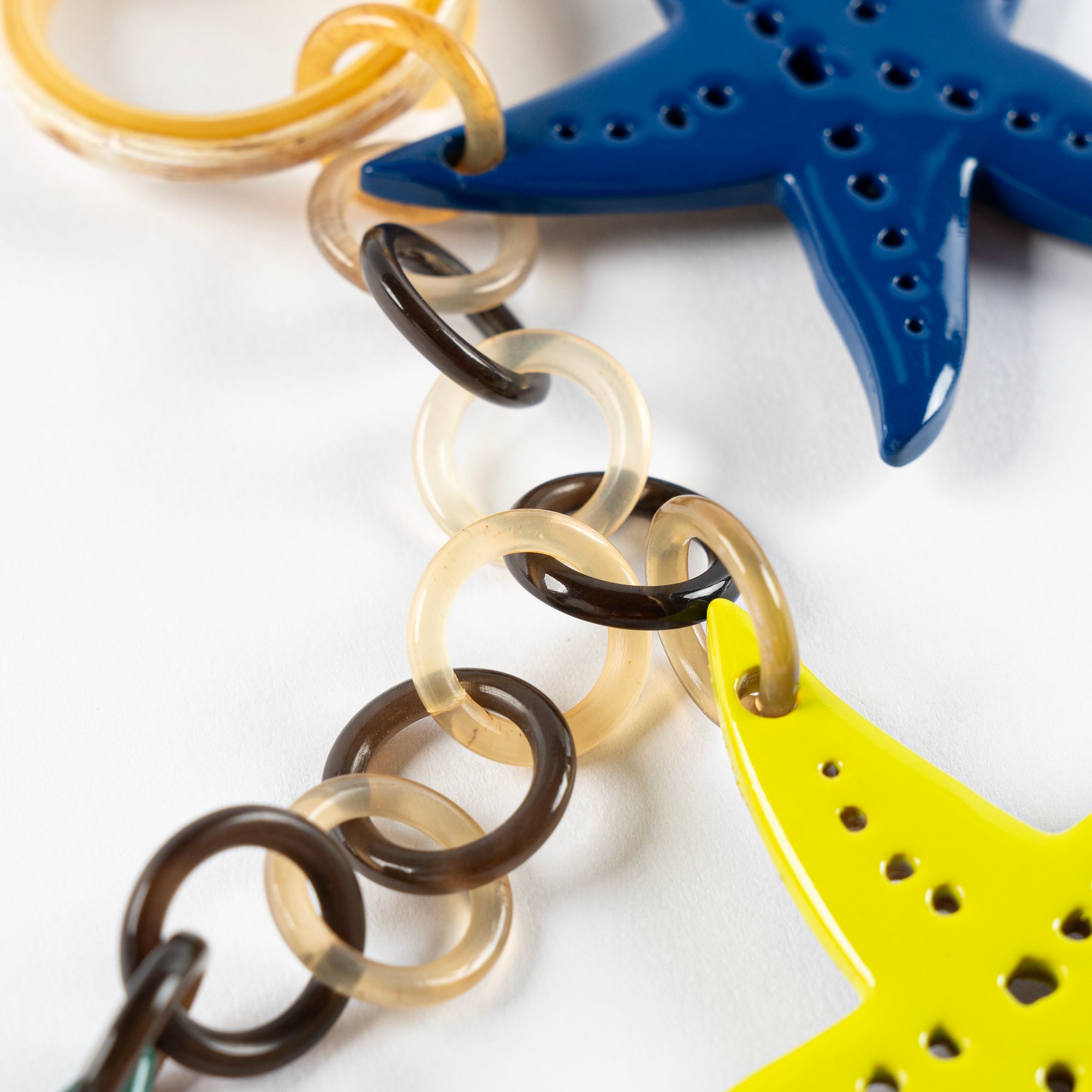 Starfish Keychain Horn Bag Charm