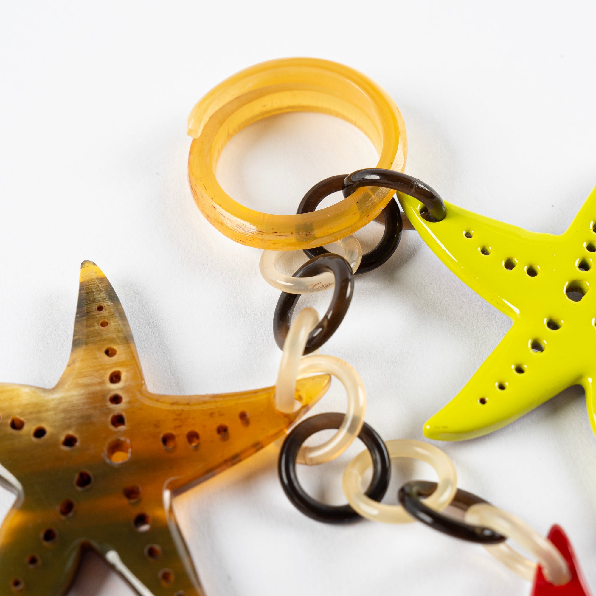 Starfish Keychain Horn Bag Charm