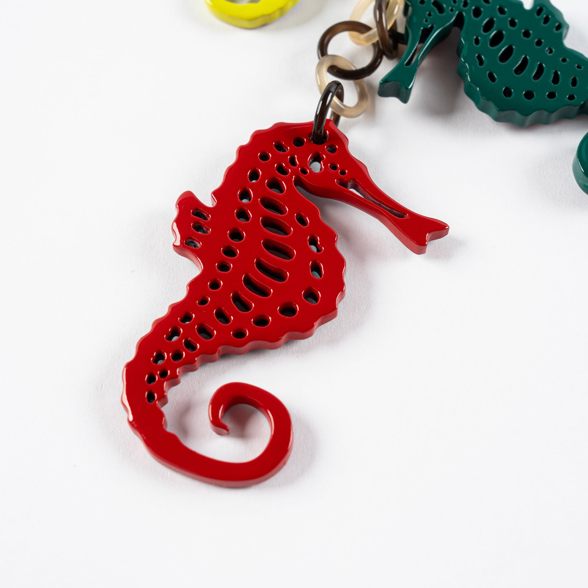 Seahorse Keychain Horn Bag Charm