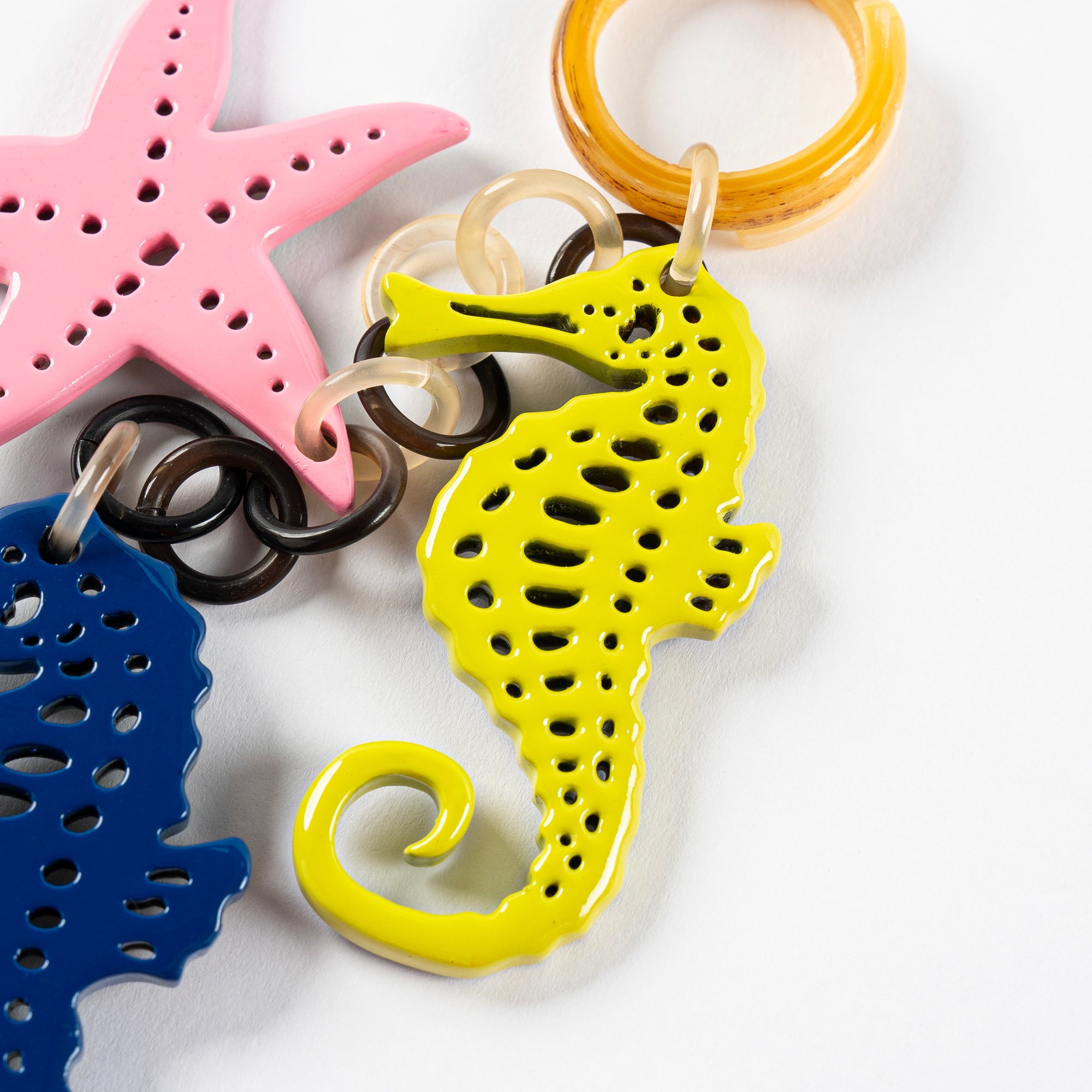 Unique Keychain Horn Bag Charm