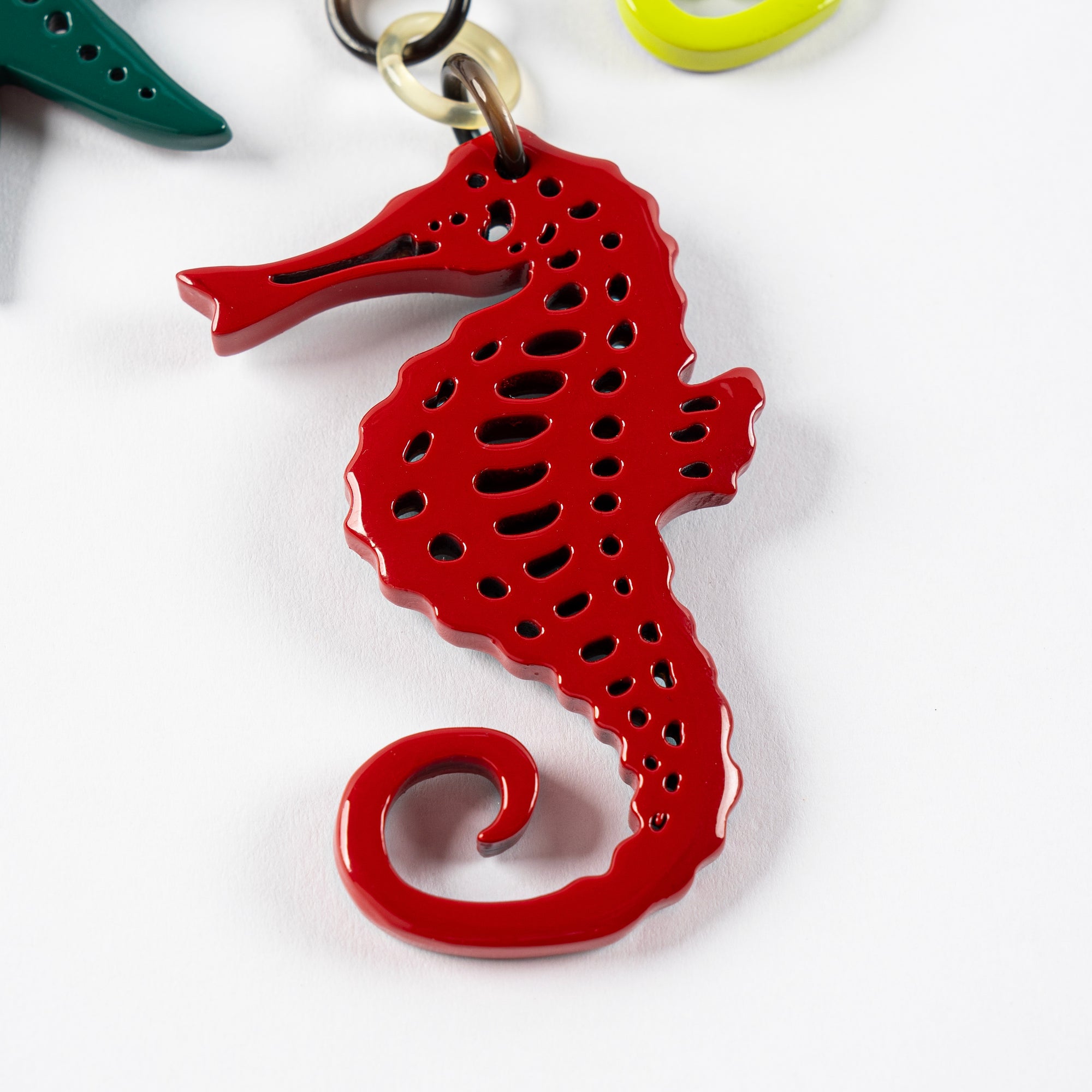 Unique Keychain Horn Bag Charm