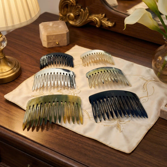 The 3-in-1 Horn Comb: Detangle. Secure. Style