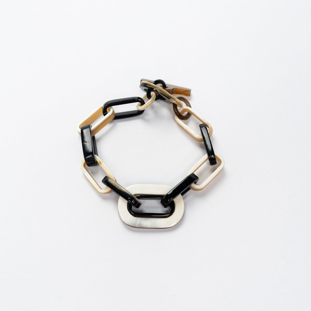 Horn Chain Link Bracelet