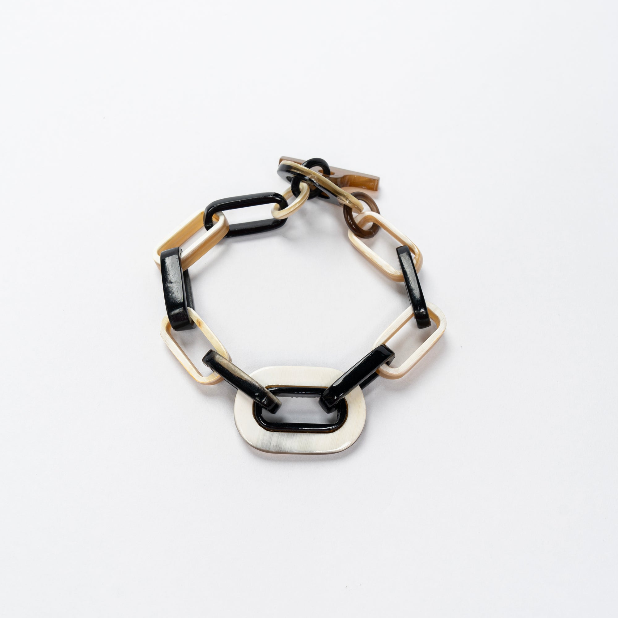 Horn Chain Link Bracelet