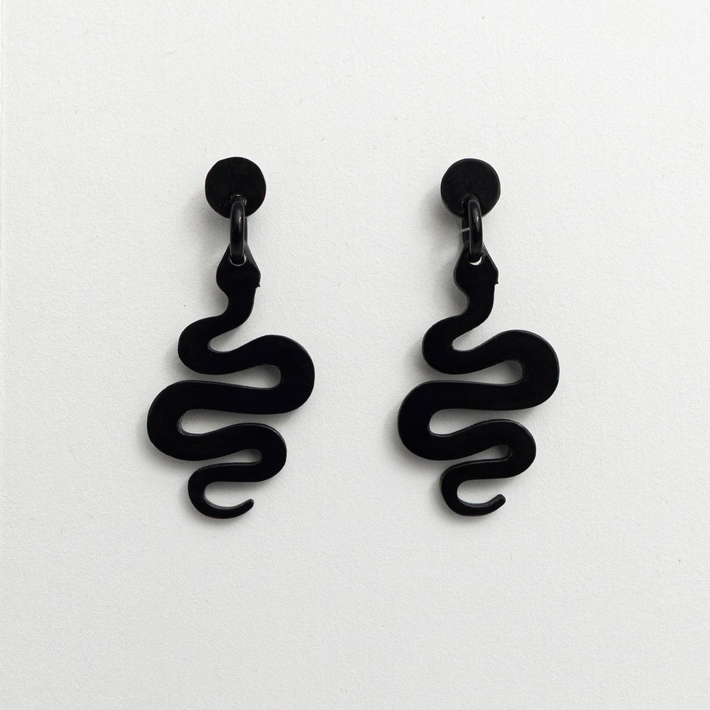 Artisan-Crafted Horn Drop Earrings