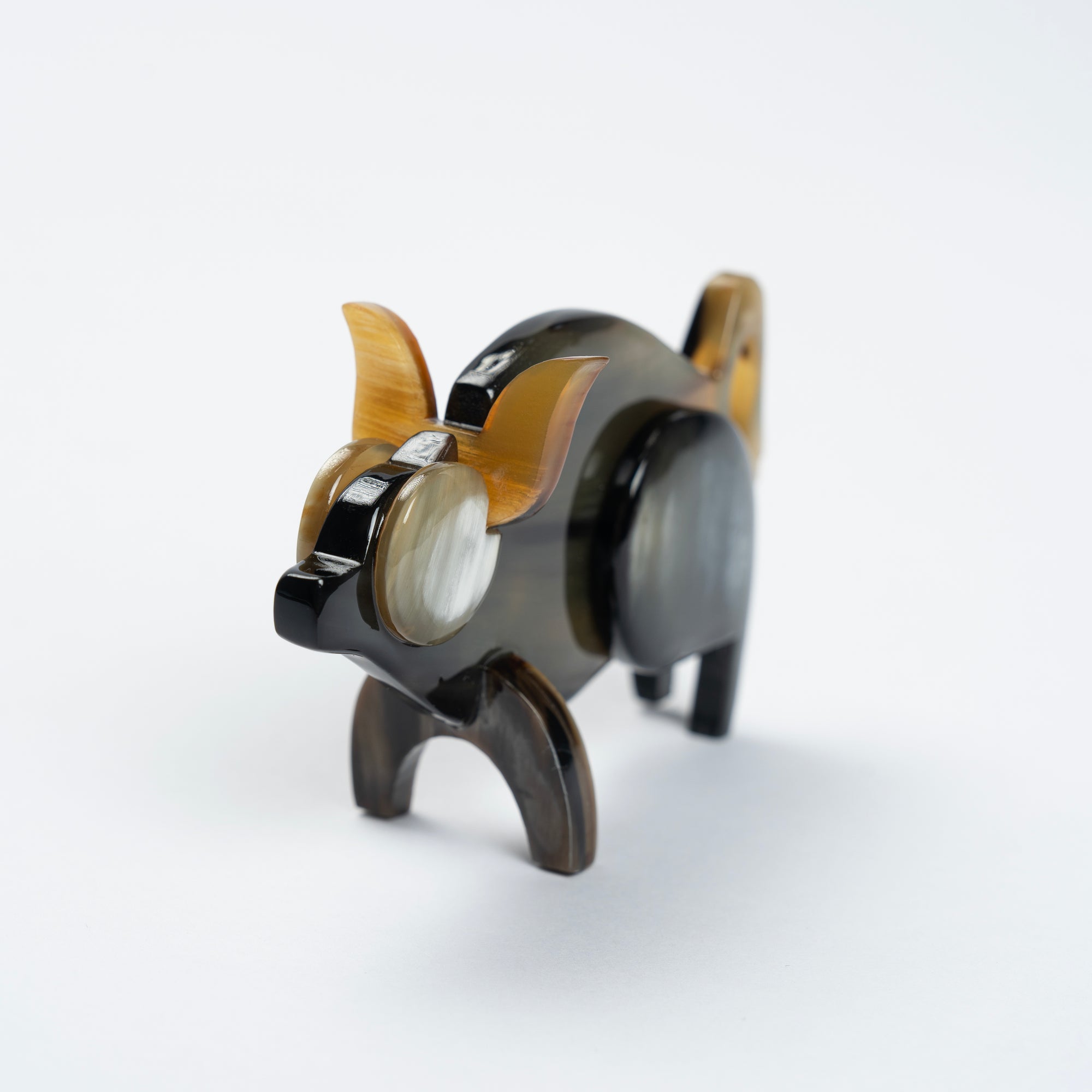 Pig Organic Horn Sculpture