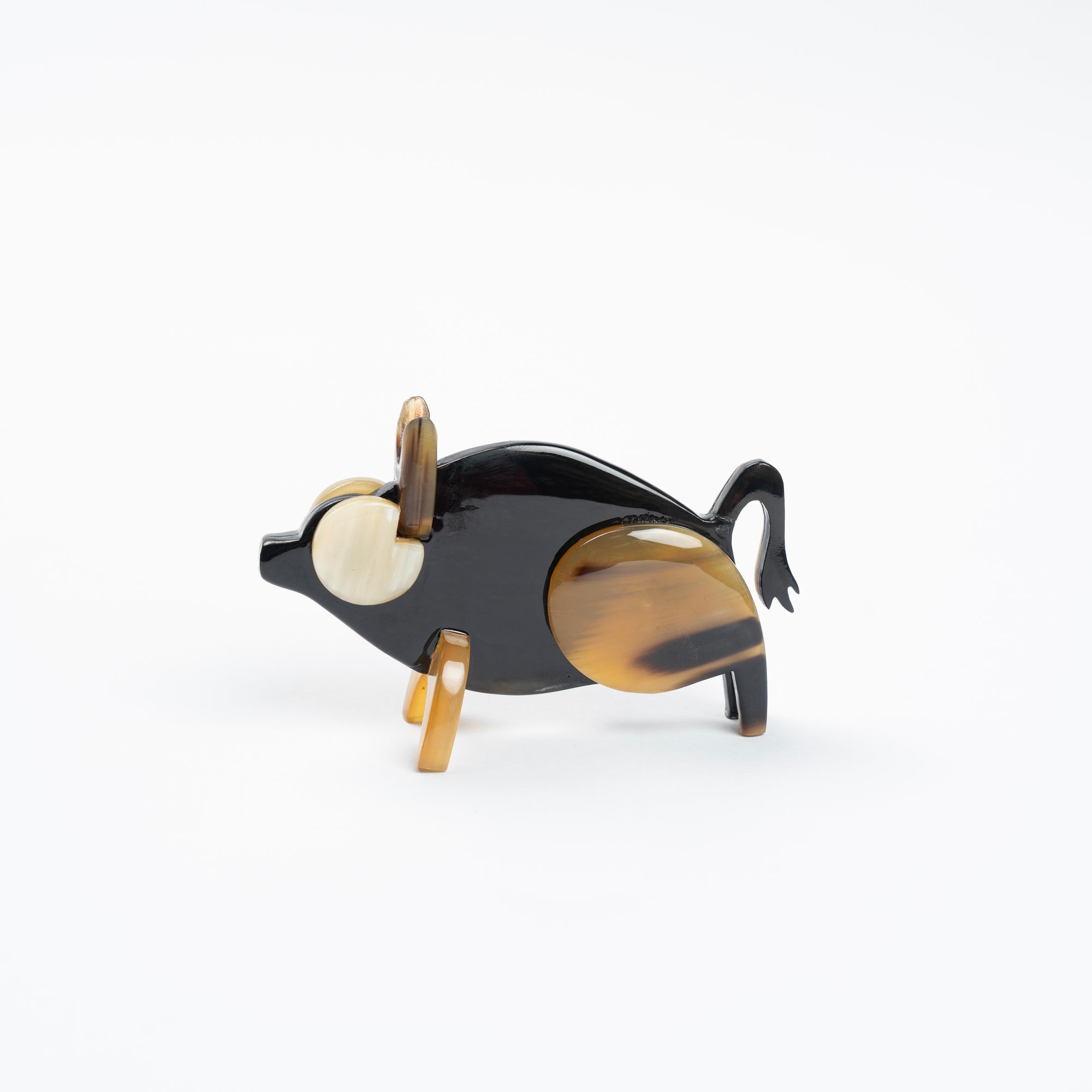 Pig Organic Horn Sculpture