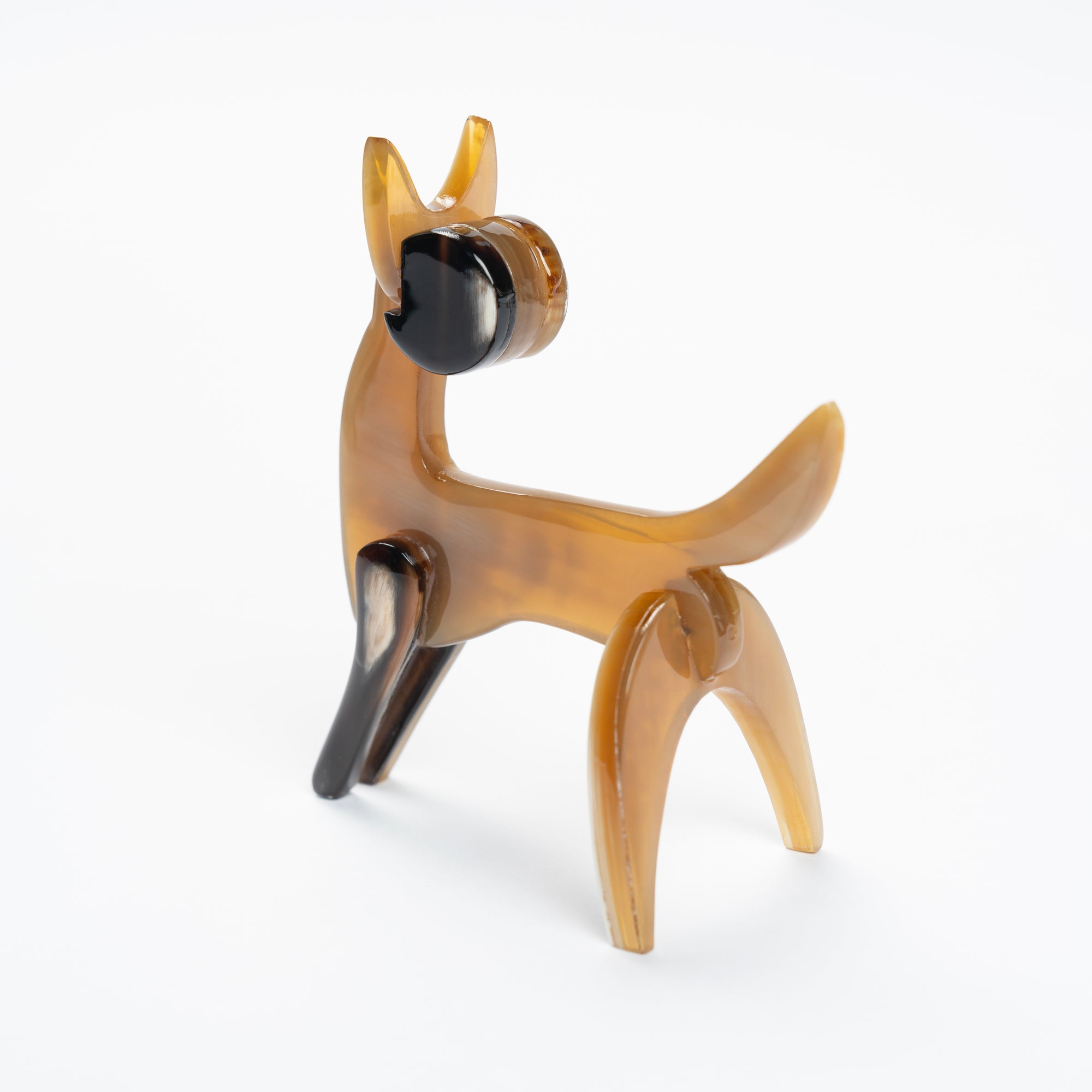 Dog Organic Horn Sculpture