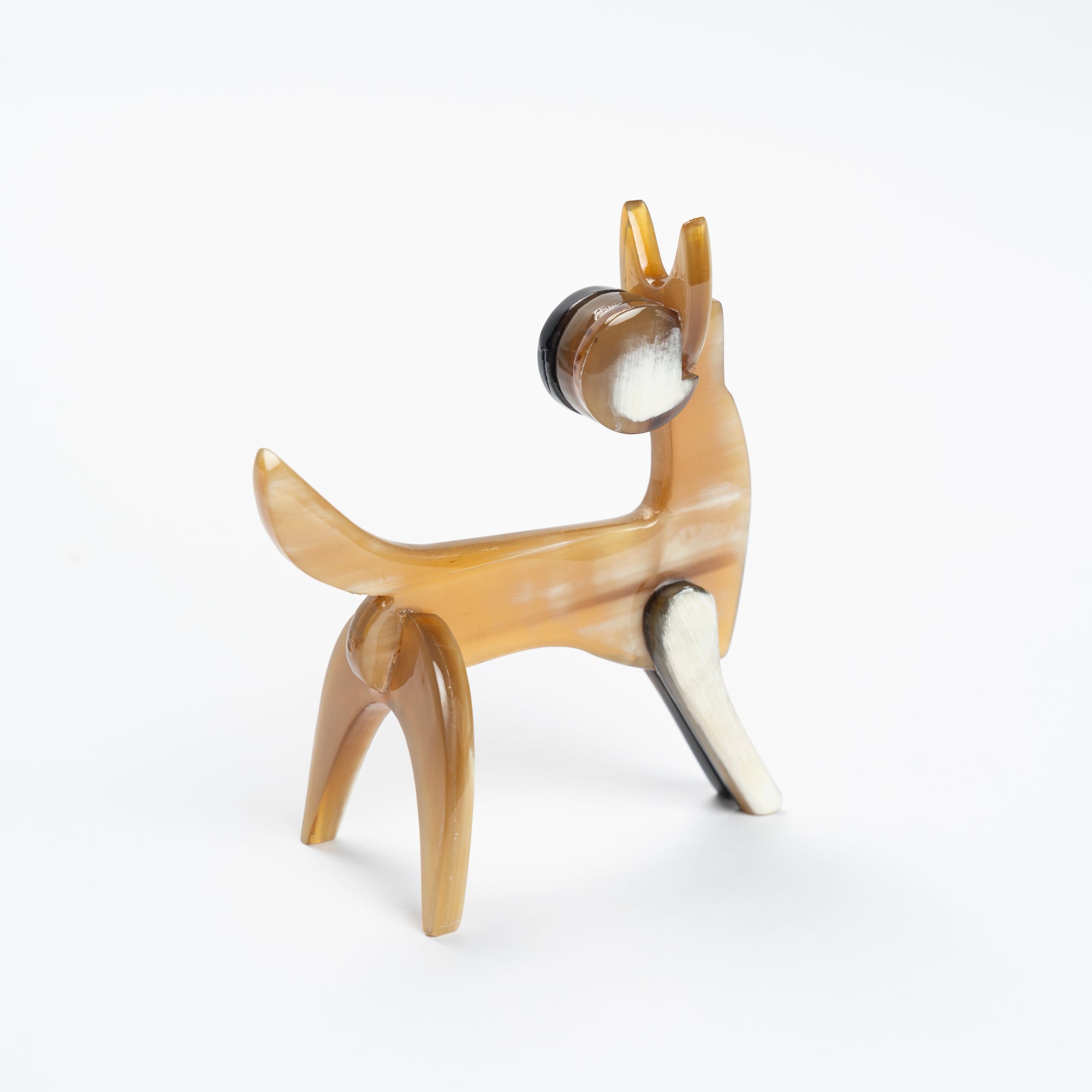 Dog Organic Horn Sculpture