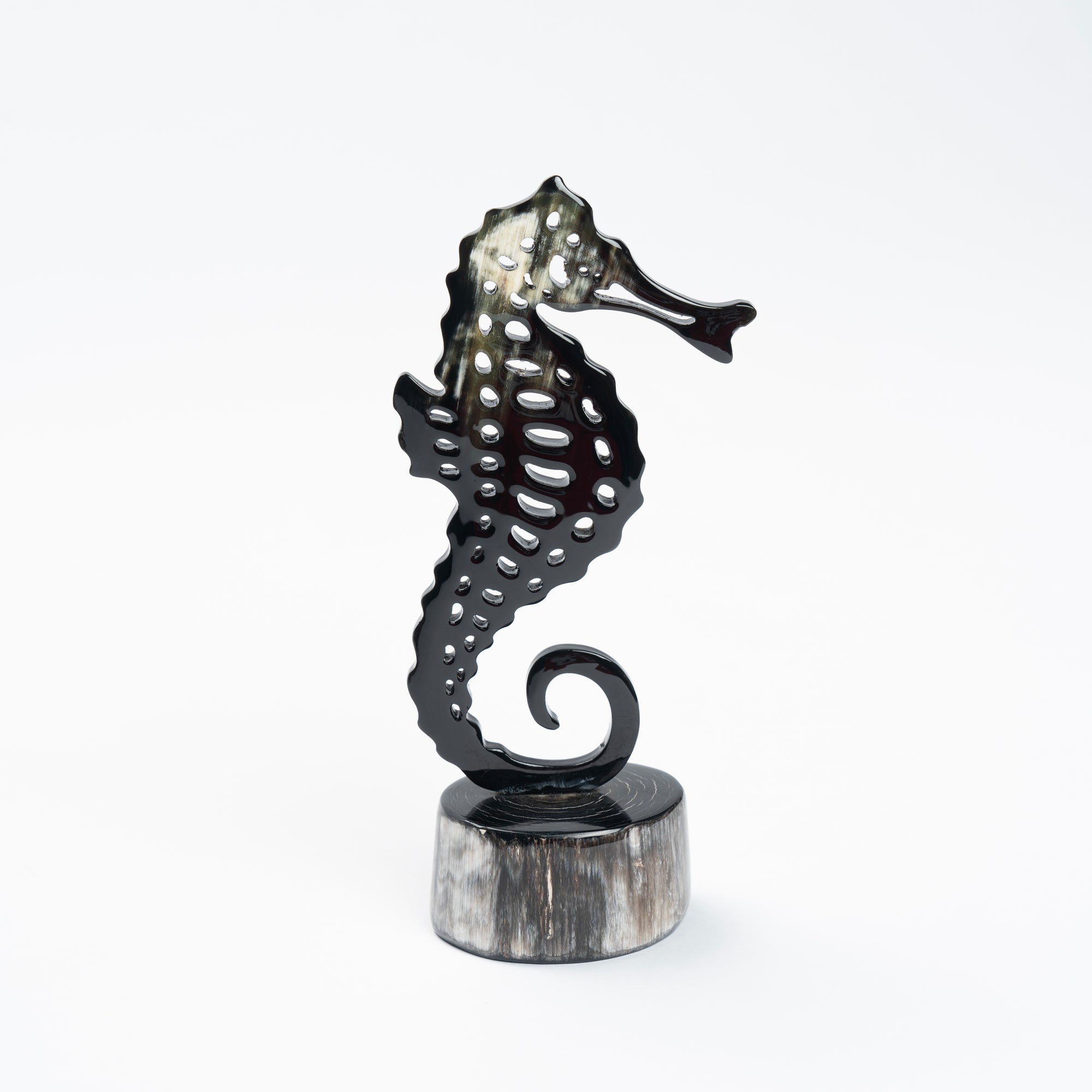 Seahorse Organic Horn Sculpture