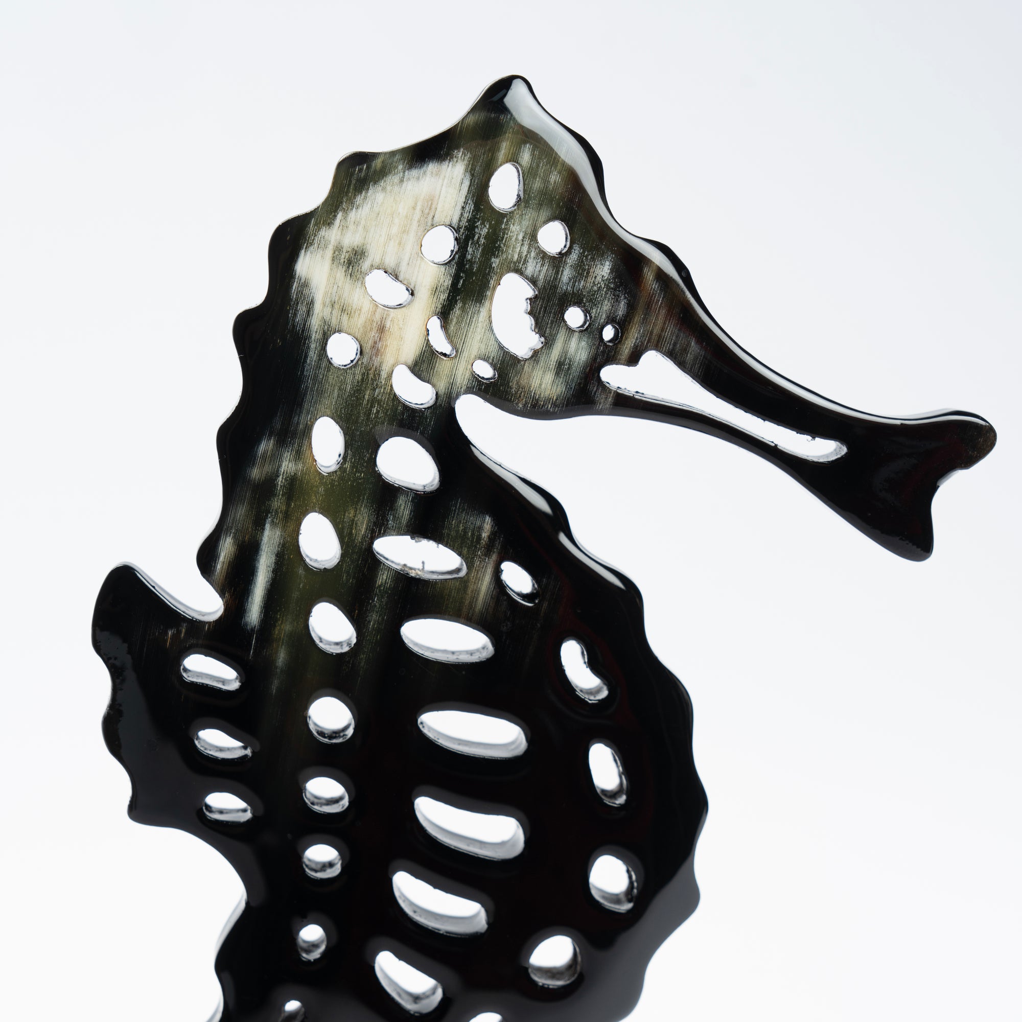 Seahorse Organic Horn Sculpture