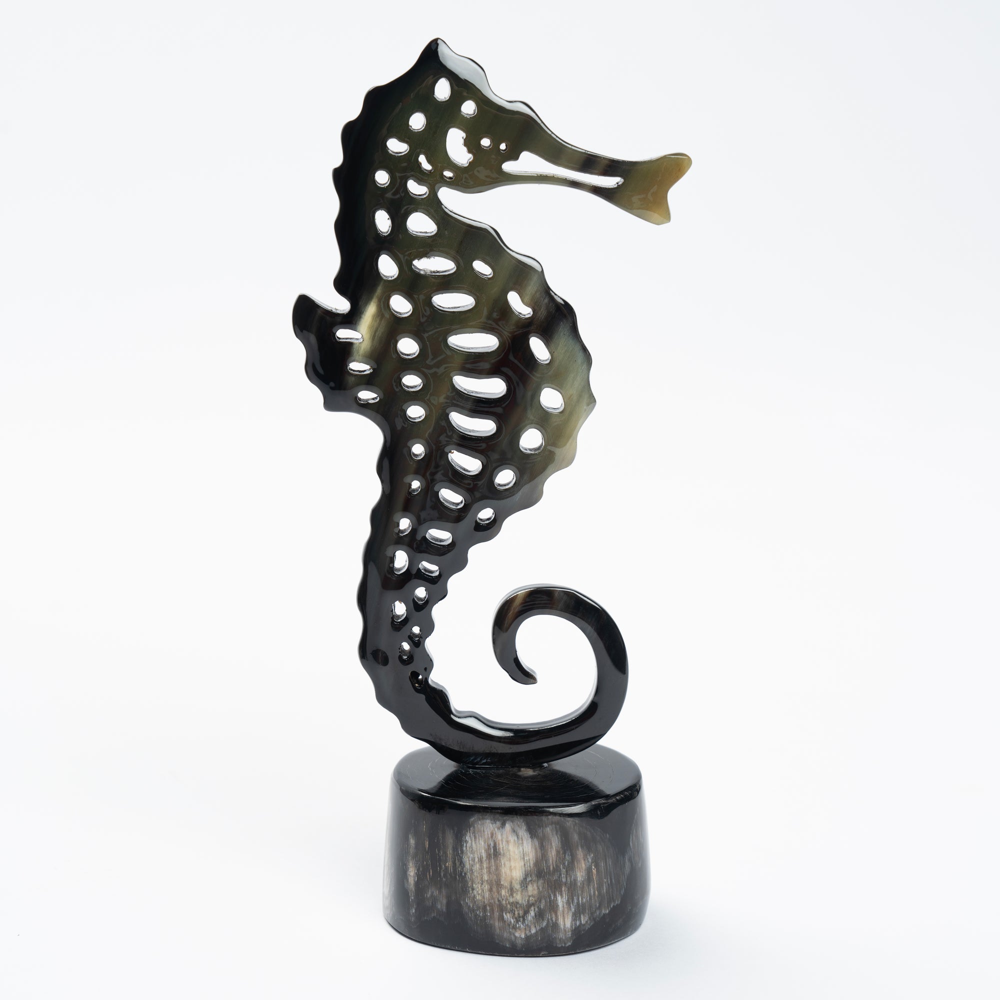 Seahorse Organic Horn Sculpture