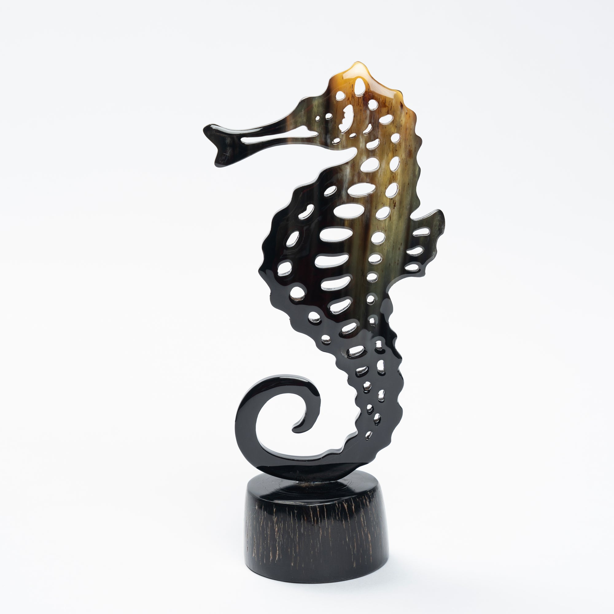 Seahorse Organic Horn Sculpture