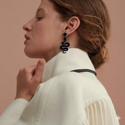 Artisan-Crafted Horn Drop Earrings
